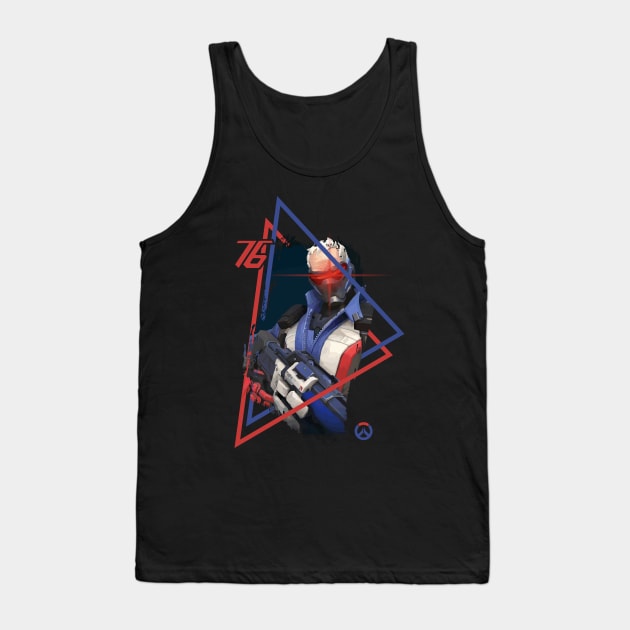 Soldier 76 Overwatch Tank Top by Alpheratz